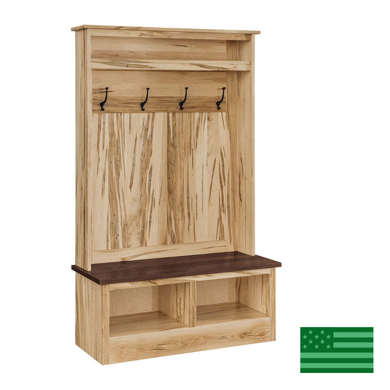 Stanford Hall Seat with Cubbies & Shelf